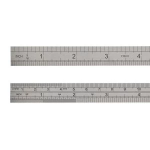 Image of Fisco 706S Stainless Steel Rule 150mm / 6in