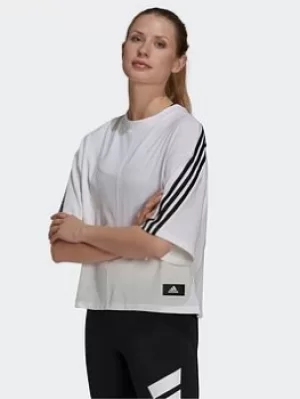 Image of adidas Sportswear Future Icons 3-stripes T-Shirt, Pink, Size L, Women