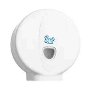 Image of Purely Smile Toilet Roll Plastic Dispenser White