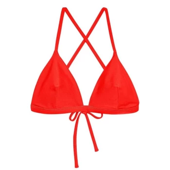 Image of Jack Wills Ambrase Triangle Bikini Top - Red