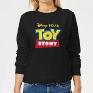 Image of Toy Story Logo Womens Sweatshirt - Black