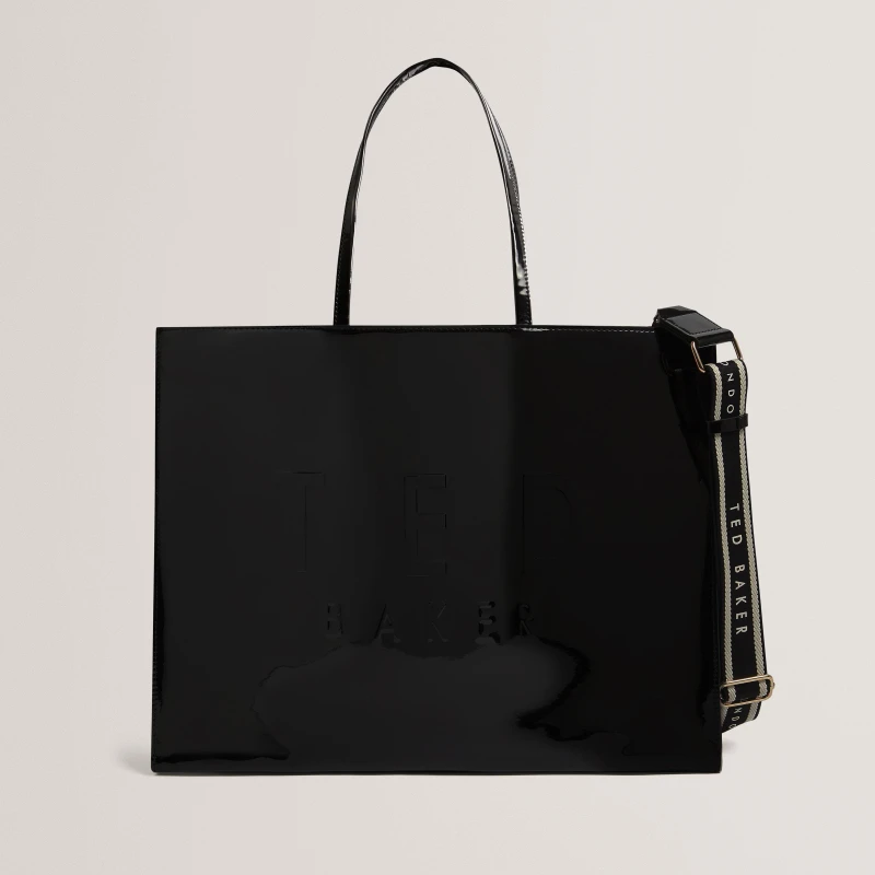 Image of Ted Baker Ted Web XL Icon Bag Ld62 Black female One Size