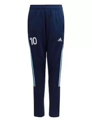 Image of adidas Messi 10 Junior Track Pant, Navy, Size 11-12 Years