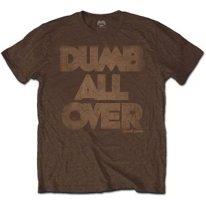 Image of Frank Zappa - Dumb All Over Unisex Medium T-Shirt - Brown