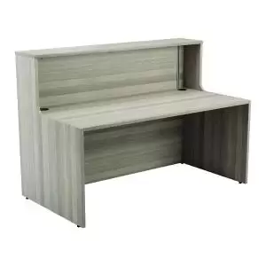 Image of Jemini Reception Unit 1400x800x740mm Grey Oak KF818207 KF818207