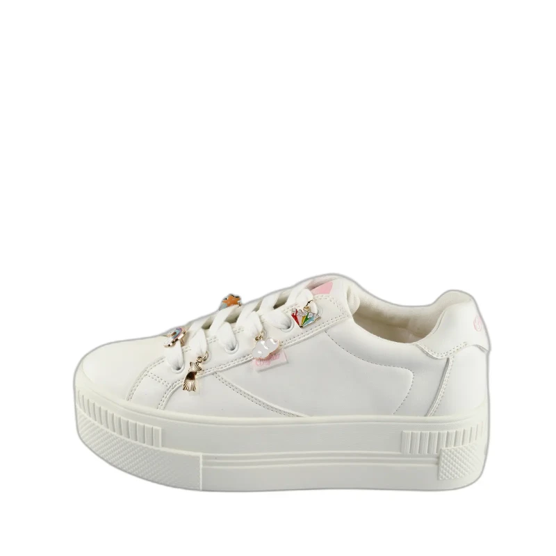 Image of Buffalo Womens Trainers Buffalo Paired Charm 2.0 Blanc Female 40