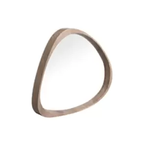 Image of Kamala Dark Oak Curved Wall Mirror