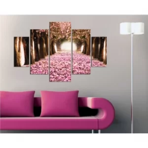 Image of ST106 Multicolor Decorative MDF Painting (5 Pieces)