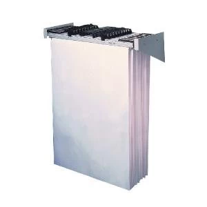 Image of Vistaplan Wall Carrier A0 Grey 10 Hanger Capacity WA0