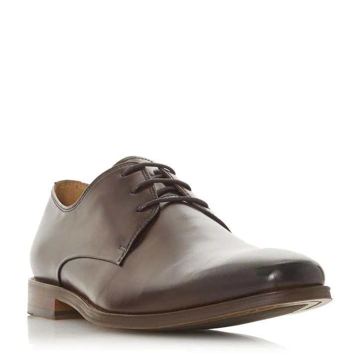 Image of Dune Brown 'Radioactive' Lace Up Gibson Shoes - 6
