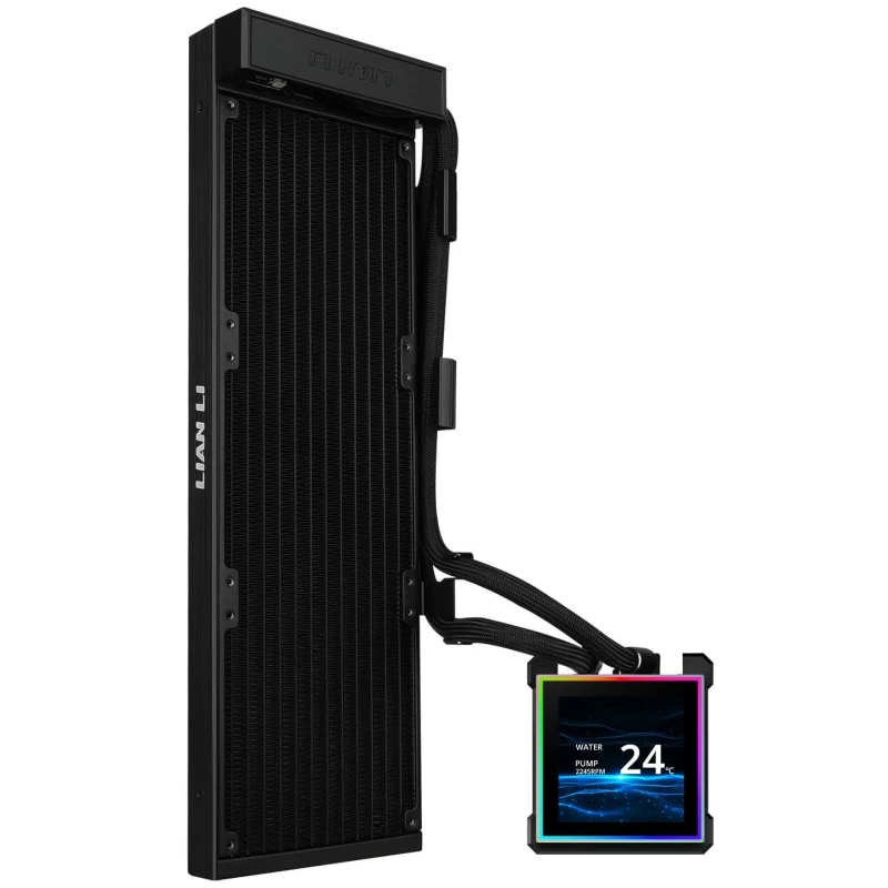 Image of Lian Li HydroShift II LCD-S 360N Black AIO CPU Cooler - 360mm - No Fans Included - G89.GHS2LCDS36NB.00