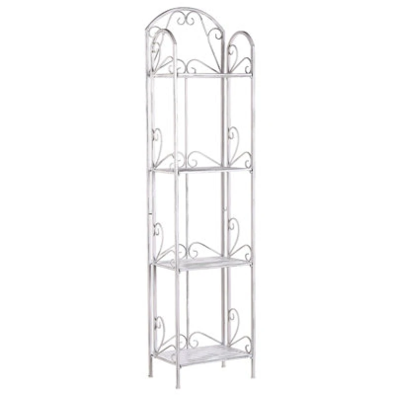 Image of Beliani Shelving Unit Valdivia Metal White