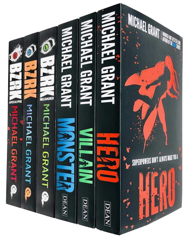 Image of Michael Grant 6 Books Collection Set (Bzrk Series -Bzrk, Reloaded, Apocalypse & Monster Series-Hero, Villain, Monster) Michael Grant Books