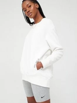Image of Nike Training Get Fit Sweat Top - White Size M Women