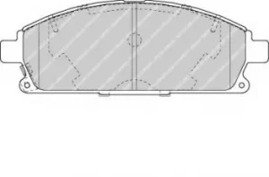 Image of Ferodo FDB1263 Brake Pad Set Front Axle Premier Car