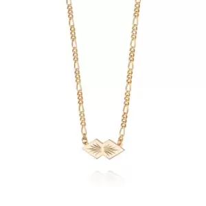 Image of Daisy London 18ct Gold Plate Mini Palm Leaf Necklace 18ct Gold Plate
