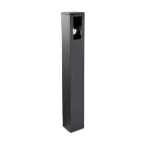 Image of Leds-C4 Way - 1 Light Outdoor Tall Bollard Light Urban Grey IP65, GU10