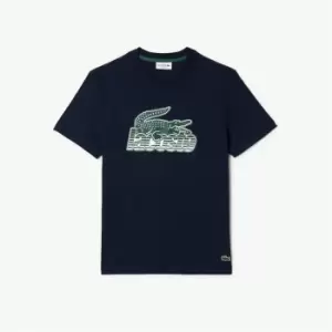 Image of Lacoste Logo T-Shirt - Blue