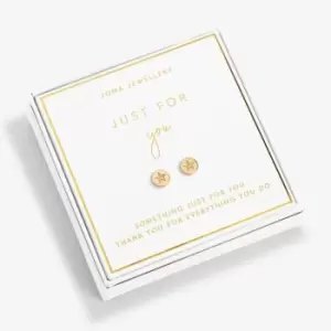 Image of Beautifully Boxed Just For You Gold Box Earrings 6238