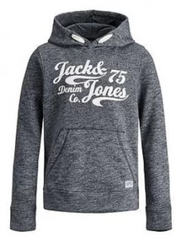 Image of Jack & Jones Junior Boys Panther Hooded Sweat Top - Navy Blazer