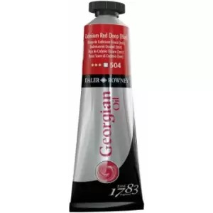 Image of Daler-Rowney 111014504 Georgian Oil 38ml Cad Red Deep (Hue)