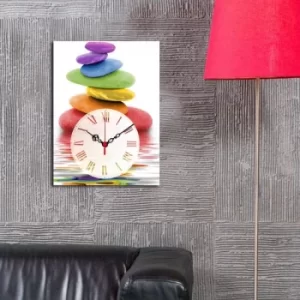 Image of 3040CS-95 Multicolor Decorative Canvas Wall Clock