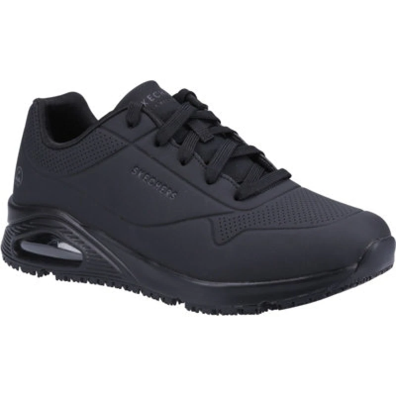 Image of Skechers Work Relaxed Fit: Uno SR - Sutal Work Shoe Black