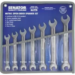 Image of Senator Metric Combination Spanner Set, 7 - 19mm, Set of 7