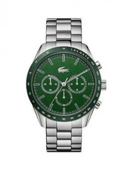Image of Lacoste Lacoste Boston Green Chronograph Dial Stainless Steel Bracelet Watch