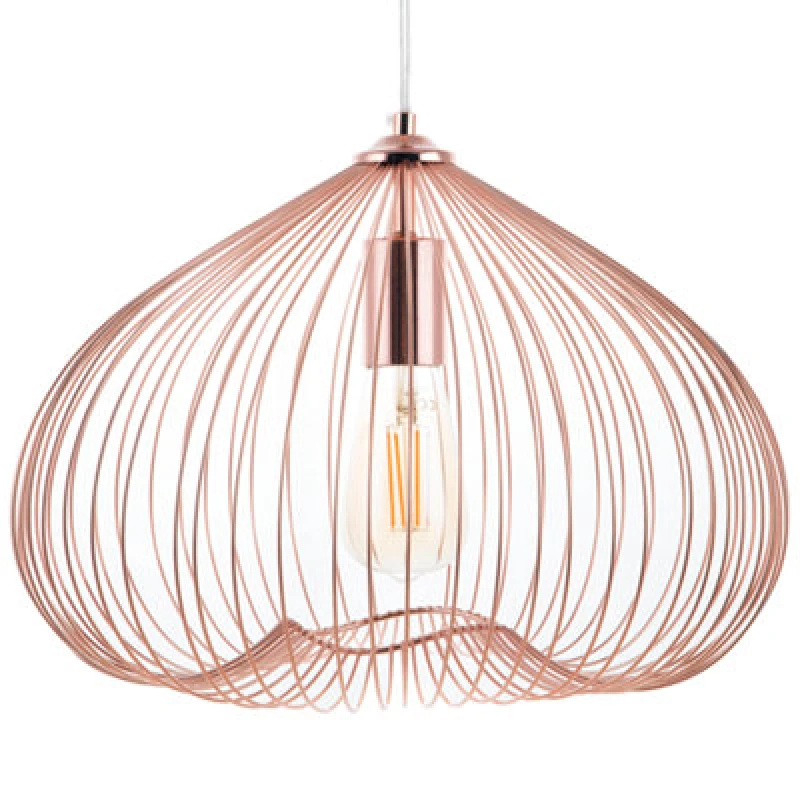 Image of Beliani Pendant Lamp Tordino Metal Copper