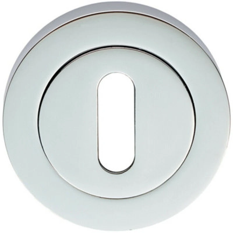 Image of Loops 50mm Lock Profile Round Escutcheon 10mm Depth Concealed Fix Polished Chrome Multi unisex
