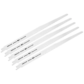 Image of Sealey SRBR1211DF Reciprocating Saw Blade Wood & Nail 300mm 6tpi -...