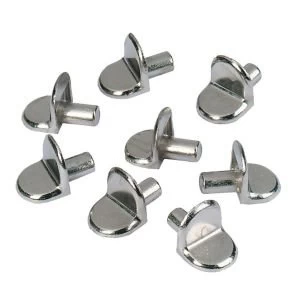 Image of IT Kitchens Silver Chrome effect Steel Shelf support