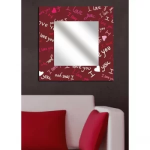 Image of MA-16 Multicolor I Love You Decorative Mirror