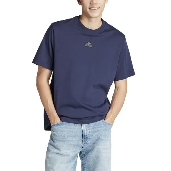 Image of All SZN Cotton T-Shirt with Embroidered Logo and Short Sleeves