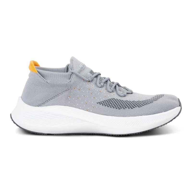 Image of Regatta Mens Orton Classic Low-Top Trainers Storm Grey/Ora male UK 7