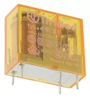 Image of Finder, 24V ac Coil Non-Latching Relay SPDT, 10A Switching Current PCB Mount Single Pole, 40.31.8.024.0000