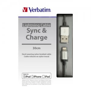 Image of Verbatim Lightning Cable Silver 30cm
