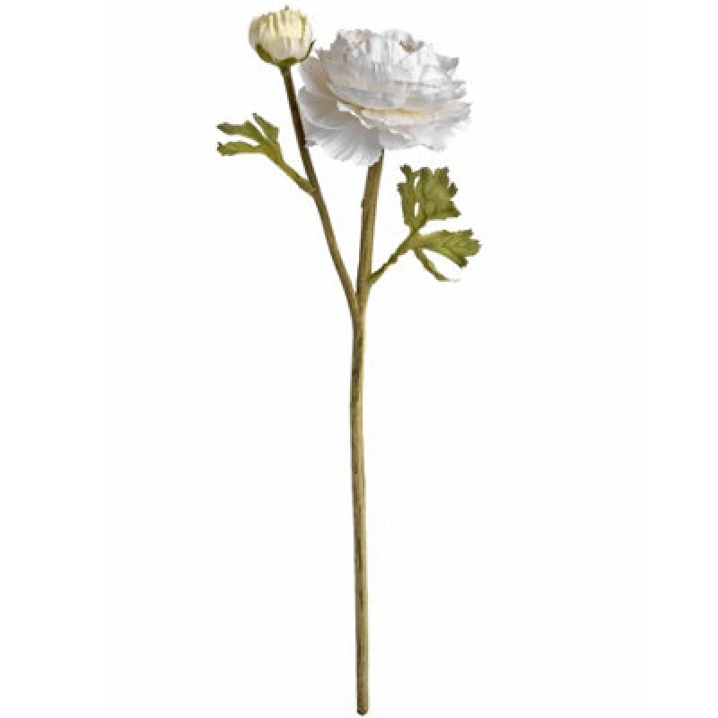 Image of Hill Interiors Artificial Ranunculus Spray White (One Size)