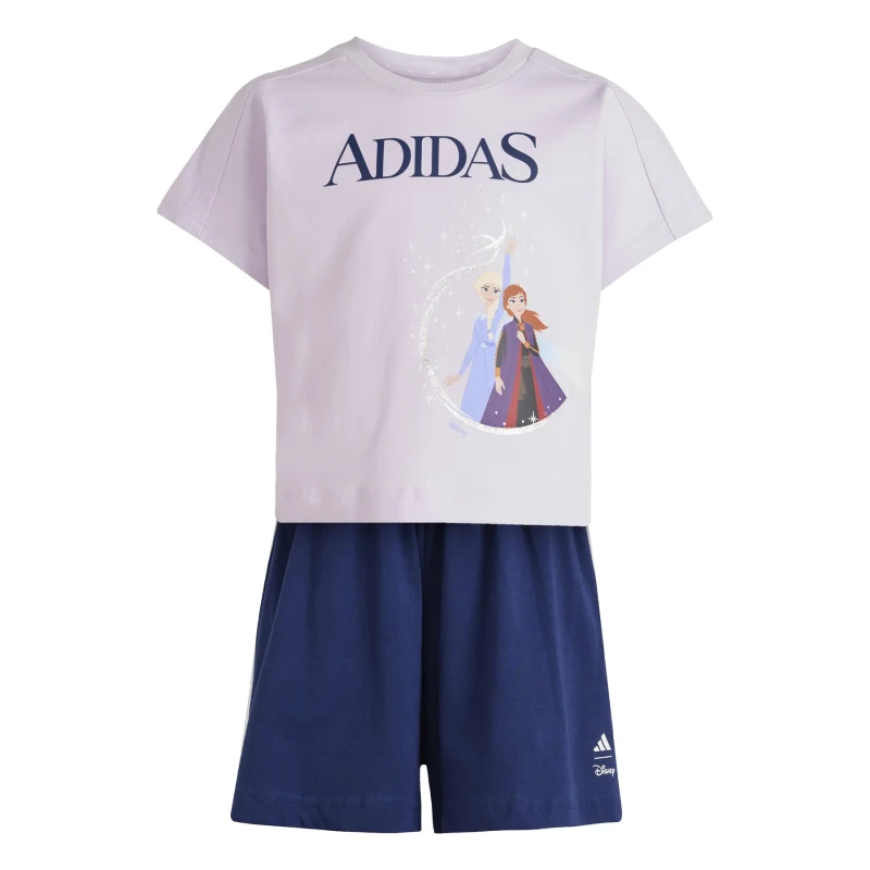 Image of Adidas Baby girl t-shirt and shorts set adidas Disney Frozen Violet Female 2/3 years