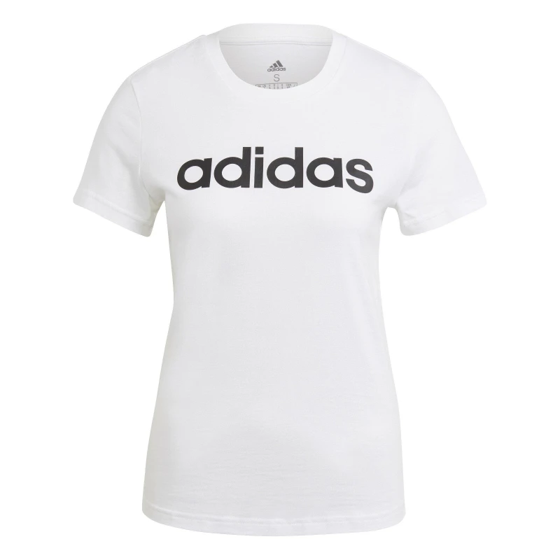 Image of adidas Essentials Logo T-Shirt Womens - White White L