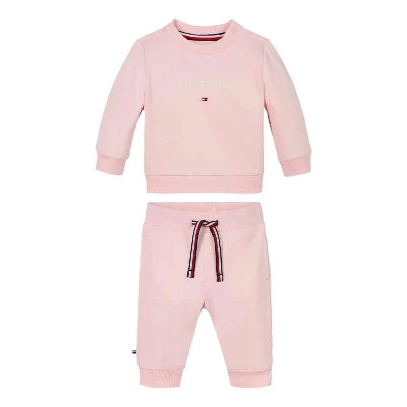 Image of Tommy Hilfiger MONOTYPE LOGO SET - Pink Pink One Size