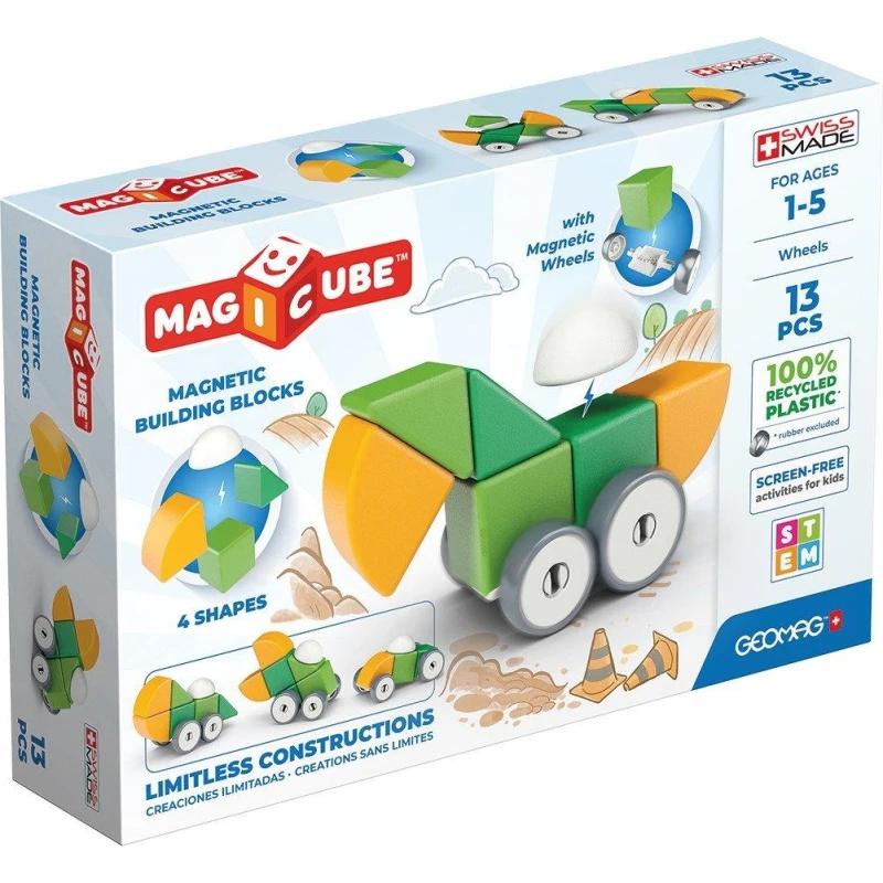 Image of Geomag Magicube Recycled Plastic Magnetic Shapes Multi unisex