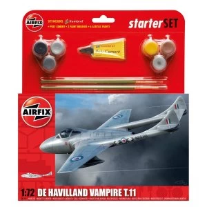 Image of De Havilland Vampire T.11 1:72 Air Fix Medium Starter Set