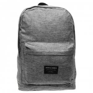 Image of Jack and Jones Basic Logo Backpack - Grey Mel