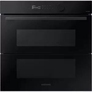 Image of Samsung Series 5 Dual Cook Flex NV7B5750TAK WiFi Connected Built In Electric Single Oven with added Steam Function - Black Glass - A+ Rated