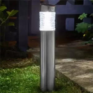 Image of Pharos Motion Sensor Bollard Garden Solar PIR Security Light Bright - Smart Garden