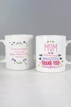 Image of Personalised Youre Blooming Amazing Mug - Ceramic