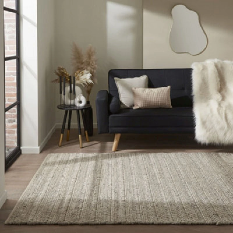 Image of Homemaker Savannah Textured Taupe 160X230 Rug, Brown SAVTEXTAU160230