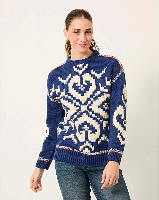 Image of FatFace Fatface Aspen Jumper Cobalt Blue - FatFace - Size: 14 Cobalt Blue Female 14 RF32003